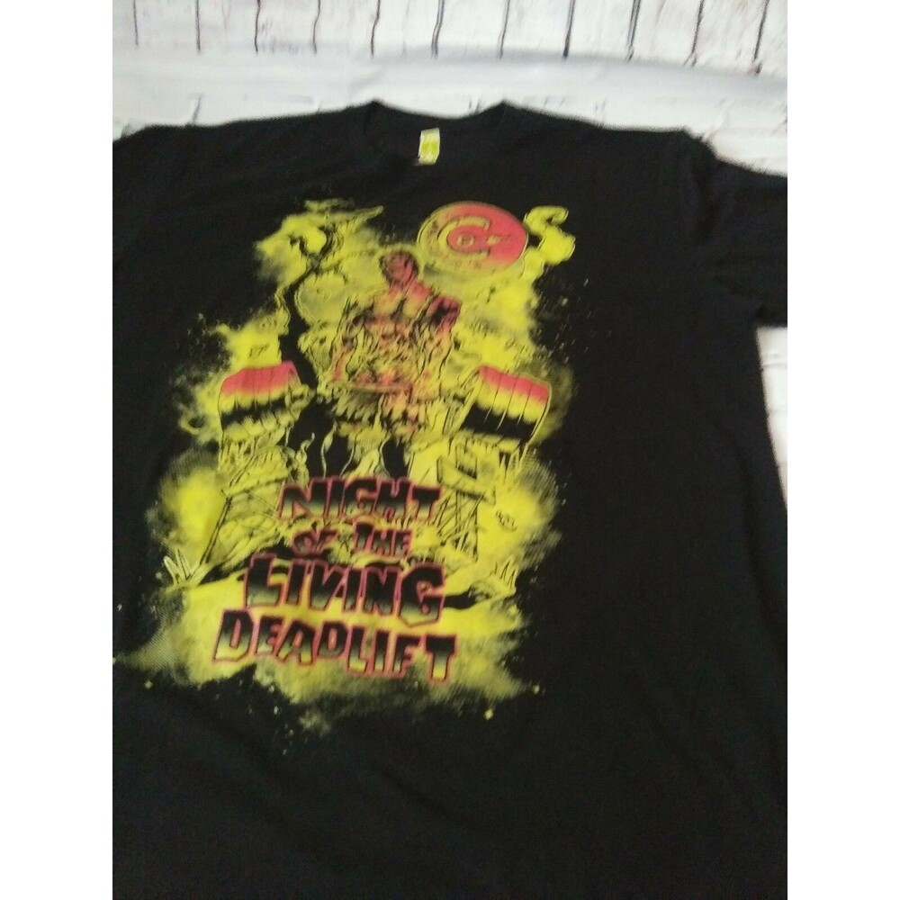 Mens Short Sleve T-Shirt Medium by LifeAsRX Print "Night of the living Deadlift" - Picture 6 of 7